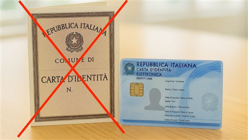 Scadenza Carte d'identità rilasciate su modello cartaceo